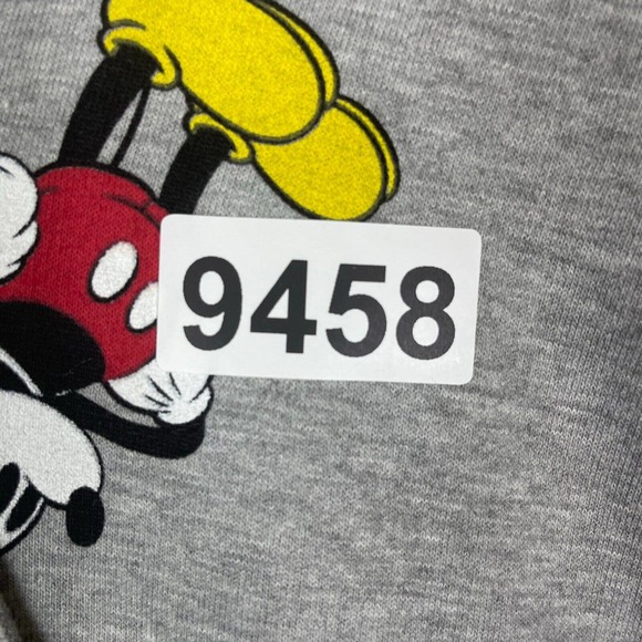 Disney Mickey‎ Mouse Graphic Full Zip Hoodie Jacket Unisex XL Gray Pockets NWT - Picture 11 of 11